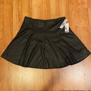 Faux Leather Skirt